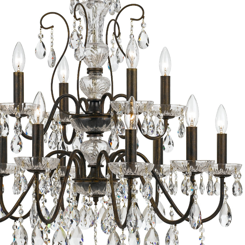 Crystorama 3029-EB-CL-MWP Butler 12 Light Chandelier English Bronze Alternate Image 4.jpg