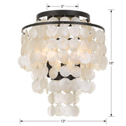 Crystorama BRI-3003-DB Brielle Three Light Flush Mount Dark Bronze Alternate Image 2.jpg