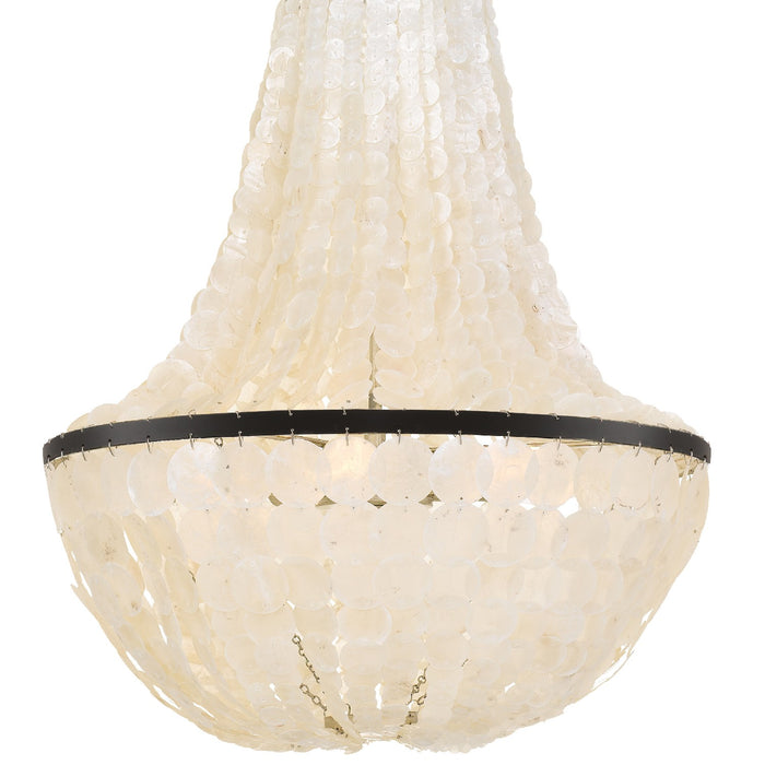 Crystorama BRI-3006-DB Brielle Six Light Chandelier Dark Bronze Alternate Image 2.jpg