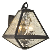 Crystorama GLA-9722-WT-BC Glacier Two Light Outdoor Wall Sconce Black Charcoal Alternate Image 2.jpg