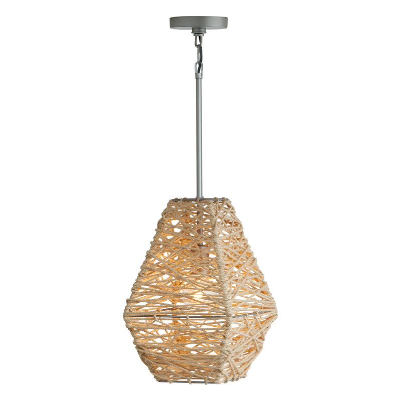 Capital Lighting 335213NY Finley One Light Pendant, Natural Jute and Grey Alternate Image.jpg