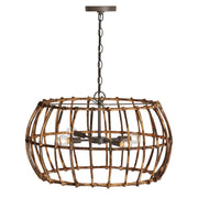 Capital Lighting 335742BY Sanibel Four Light Pendant, Blazed Rattan and Nordic Grey Alternate Image.jpg