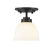 Z-Lite 443F1-MB Ashton One Light Flush Mount, Matte Black Alternate Image.jpg