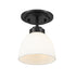 Z-Lite 443F1-MB Ashton One Light Flush Mount, Matte Black Alternate Image 2.jpg