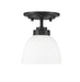 Z-Lite 443F1-MB Ashton One Light Flush Mount, Matte Black Alternate Image 3.jpg