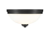 Z-Lite 443F3-MB Ashton Three Light Flush Mount, Matte Black Alternate Image.jpg