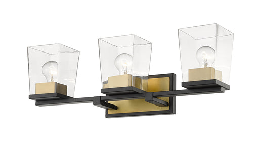 Z-Lite 475-3V-MB-OBR Bleeker Street Three Light Vanity, Matte Black / Olde Brass Alternate Image.jpg