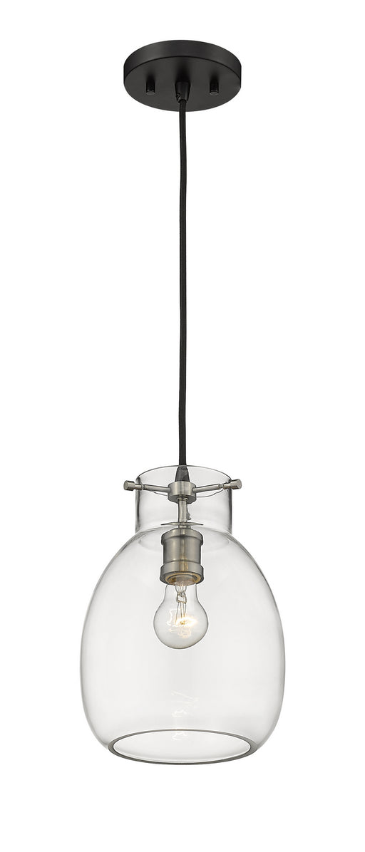 Z-Lite 476MP-MB-BN Bella One Light Mini Pendant, Matte Black / Brushed Nickel Alternate Image.jpg