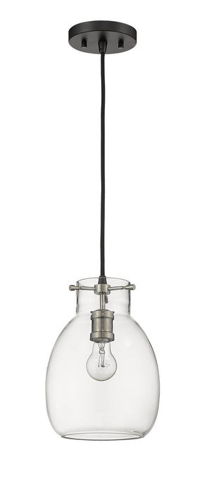 Z-Lite 476MP-MB-BN Bella One Light Mini Pendant, Matte Black / Brushed Nickel Alternate Image 2.jpg