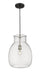 Z-Lite 476P-MB-BN Bella One Light Pendant, Matte Black / Brushed Nickel Alternate Image.jpg