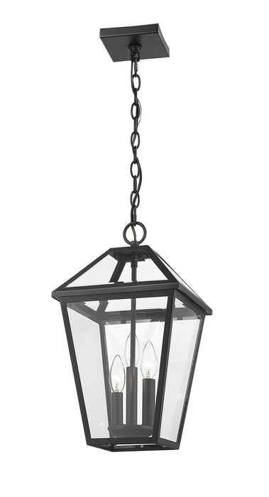 Z-Lite 579CHB-BK Talbot Three Light Outdoor Chain Mount Ceiling Fixture, Black Alternate Image.jpg