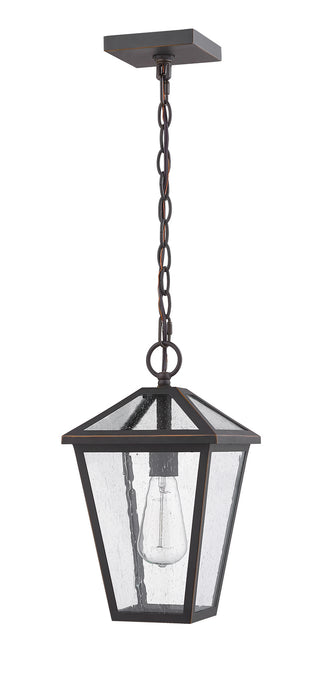 Z-Lite 579CHM-ORB Talbot One Light Outdoor Chain Mount Ceiling Fixture, Oil Rubbed Bronze Alternate Image 2.jpg