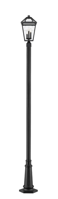 Z-Lite 579PHBR-557P-BK Talbot Three Light Outdoor Post Mount, Black Alternate Image.jpg