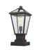 Z-Lite 579PHMS-SQPM-ORB Talbot One Light Outdoor Pier Mount, Oil Rubbed Bronze Alternate Image.jpg