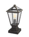 Z-Lite 579PHMS-SQPM-ORB Talbot One Light Outdoor Pier Mount, Oil Rubbed Bronze Alternate Image 2.jpg