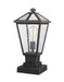 Z-Lite 579PHMS-SQPM-ORB Talbot One Light Outdoor Pier Mount, Oil Rubbed Bronze Alternate Image 4.jpg