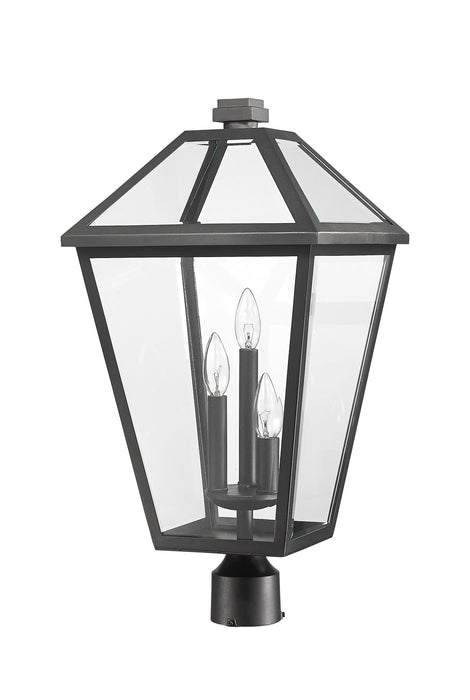 Z-Lite 579PHXLR-BK Talbot Three Light Outdoor Post Mount, Black Alternate Image 4.jpg