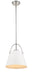 Z-Lite 726P-MW+BN Z-Studio One Light Pendant, Matte White / Brushed Nickel Alternate Image.jpg