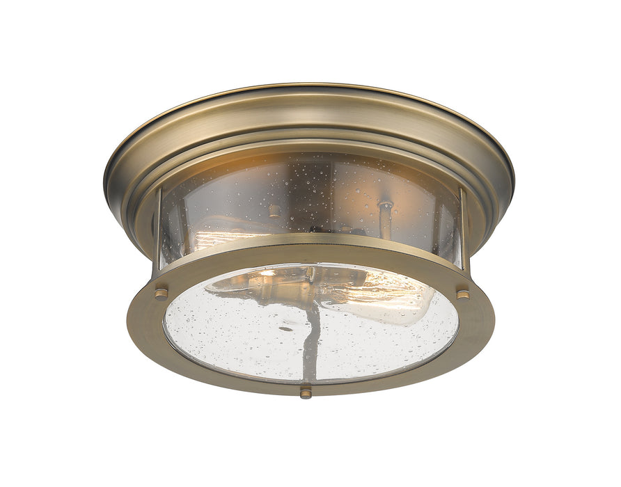 Z-Lite 727F13-HBR Sonna Two Light Flush Mount, Heritage Brass Alternate Image 2.jpg