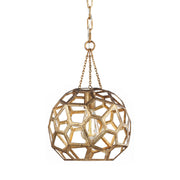 Visual Comfort Studio AP1051ADB Feccetta One Light Pendant, Antique Gild Alternate Image.jpg