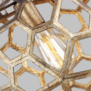 Visual Comfort Studio AP1051ADB Feccetta One Light Pendant, Antique Gild Alternate Image 2.jpg