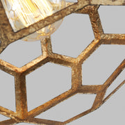 Visual Comfort Studio AP1051ADB Feccetta One Light Pendant, Antique Gild Alternate Image 3.jpg