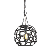 Visual Comfort Studio AP1051MBK Feccetta One Light Pendant, Midnight Black Alternate Image.jpg