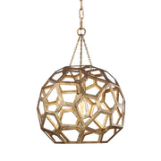 Visual Comfort Studio AP1061ADB Feccetta One Light Pendant, Antique Gild Alternate Image.jpg