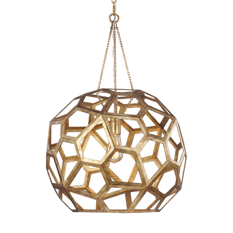 Visual Comfort Studio AP1071ADB Feccetta One Light Pendant, Antique Gild Alternate Image.jpg