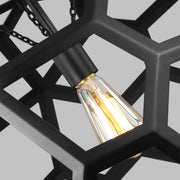 Visual Comfort Studio AP1071MBK Feccetta One Light Pendant, Midnight Black Alternate Image 2.jpg