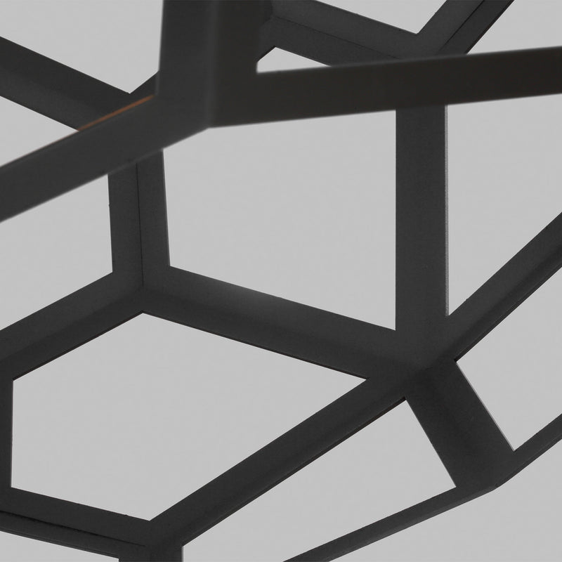 Visual Comfort Studio AP1071MBK Feccetta One Light Pendant, Midnight Black Alternate Image 3.jpg