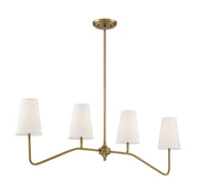 Shoppers Lighting SH10078NB Eva Four Light Chandelier, Natural Brass Alternate Image 3.jpg