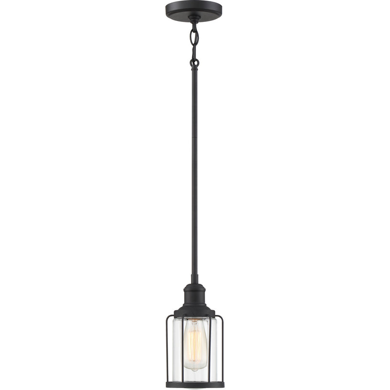 Quoizel LUD1505EK Ludlow One Light Mini Pendant, Earth Black Alternate Image 2.jpg
