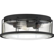 Quoizel LUD1613EK Ludlow Three Light Flush Mount, Earth Black Alternate Image.jpg