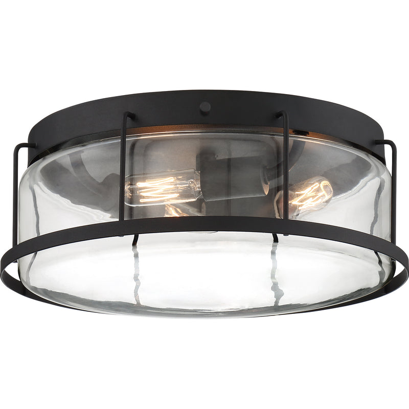 Quoizel LUD1613EK Ludlow Three Light Flush Mount, Earth Black Alternate Image 2.jpg