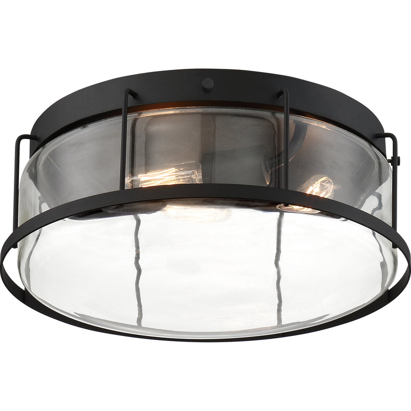 Quoizel LUD1613EK Ludlow Three Light Flush Mount, Earth Black Alternate Image 3.jpg