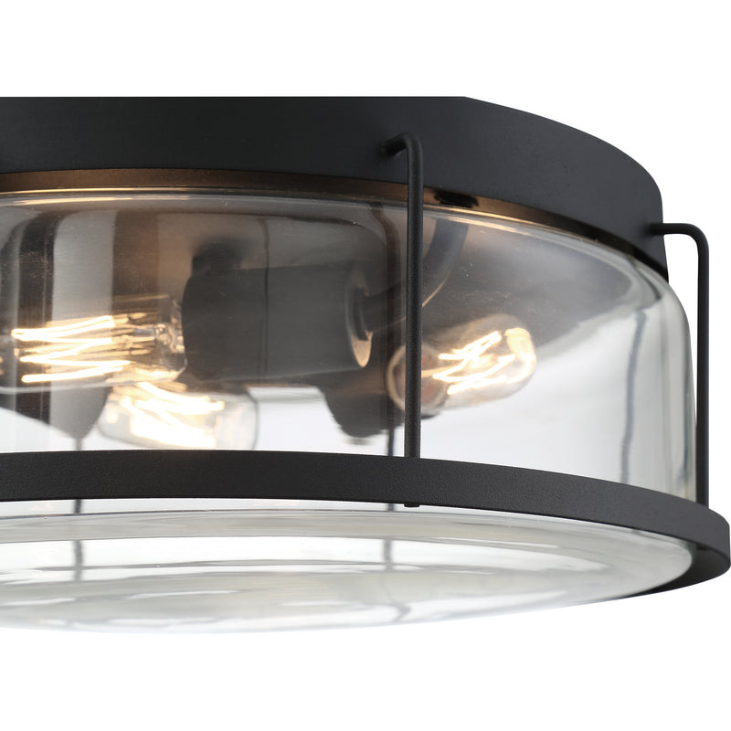 Quoizel LUD1613EK Ludlow Three Light Flush Mount, Earth Black Alternate Image 4.jpg