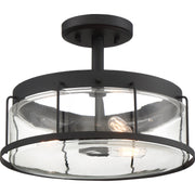 Quoizel LUD1713EK Ludlow Three Light Semi Flush Mount, Earth Black Alternate Image 2.jpg