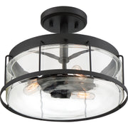 Quoizel LUD1713EK Ludlow Three Light Semi Flush Mount, Earth Black Alternate Image 3.jpg