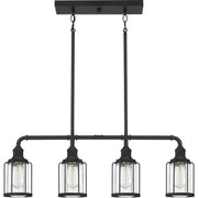 Quoizel LUD434EK Ludlow Four Light Linear Chandelier, Earth Black Alternate Image.jpg