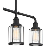 Quoizel LUD434EK Ludlow Four Light Linear Chandelier, Earth Black Alternate Image 4.jpg