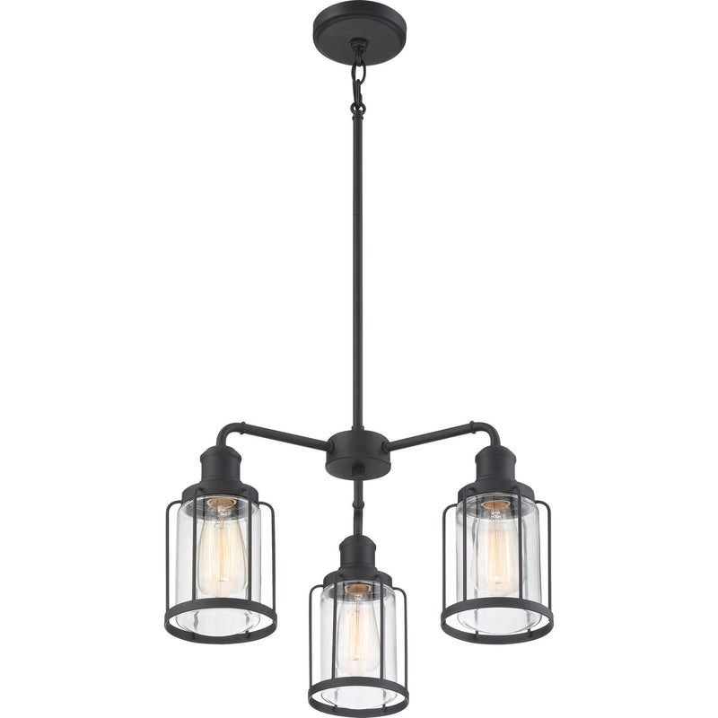 Quoizel LUD5020EK Ludlow Three Light Chandelier, Earth Black Alternate Image 2.jpg