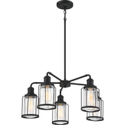 Quoizel LUD5026EK Ludlow Five Light Chandelier, Earth Black Alternate Image 3.jpg