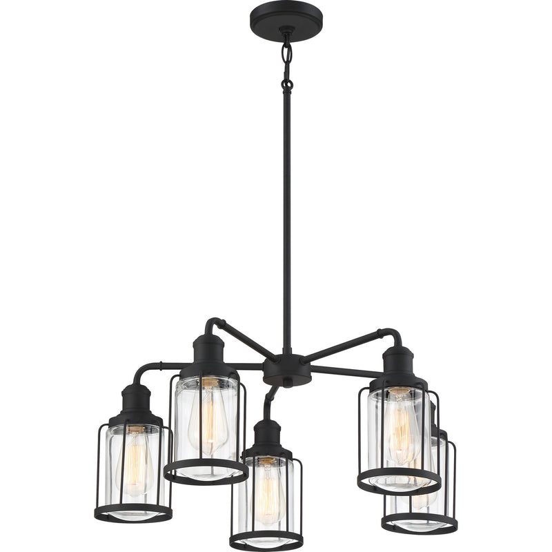 Quoizel LUD5026EK Ludlow Five Light Chandelier, Earth Black Alternate Image 3.jpg