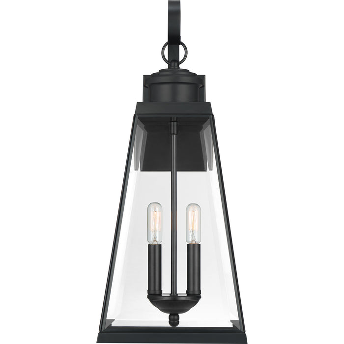 Quoizel PAX8409MBK Paxton Two Light Outdoor Wall Lantern, Matte Black Alternate Image 2.jpg