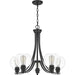 Quoizel PRUS5026MBK Pruitt Five Light Chandelier, Matte Black Alternate Image.jpg