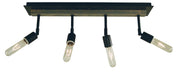 Framburg 5439 MBLACK Loft Four Light Wall Sconce, Matte Black Alternate Image.jpg