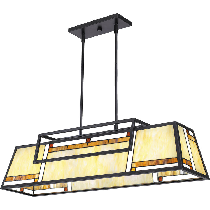 Quoizel ATW439MBK Atwater Four Light Island Chandelier, Matte Black Alternate Image 2.jpg
