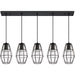 Quoizel BLH544EK Blythe Five Light Linear Chandelier, Earth Black Alternate Image.jpg