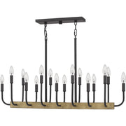 Quoizel COD139MBK Coda 16 Light Island Chandelier, Matte Black Alternate Image.jpg
